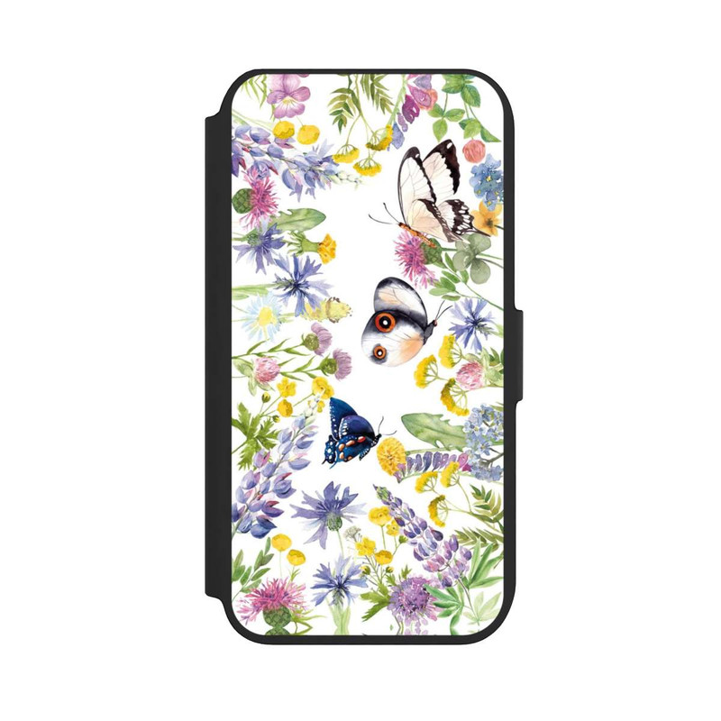 iPhone 7 NIVOflip Bunte Frühlingsblumen und Schmetterlinge