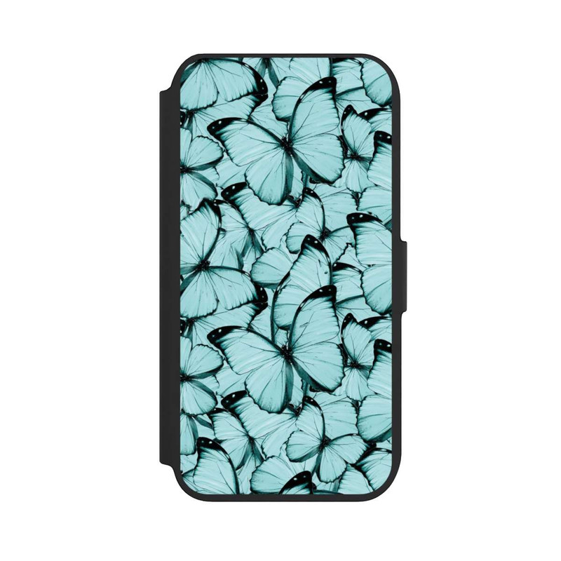 iPhone 7 NIVOflip Teal Schmetterlinge