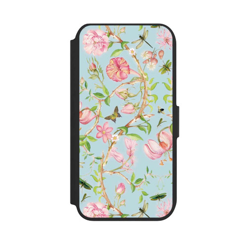 Apple iPhone 7 NIVOflip Vintage botanische Blumen in blau