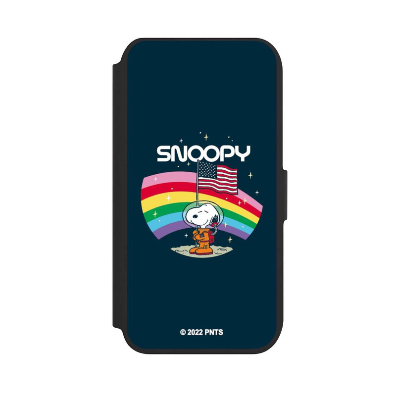 iPhone 7 NIVOflip Snoopy Weltraumreisender Regenbogen