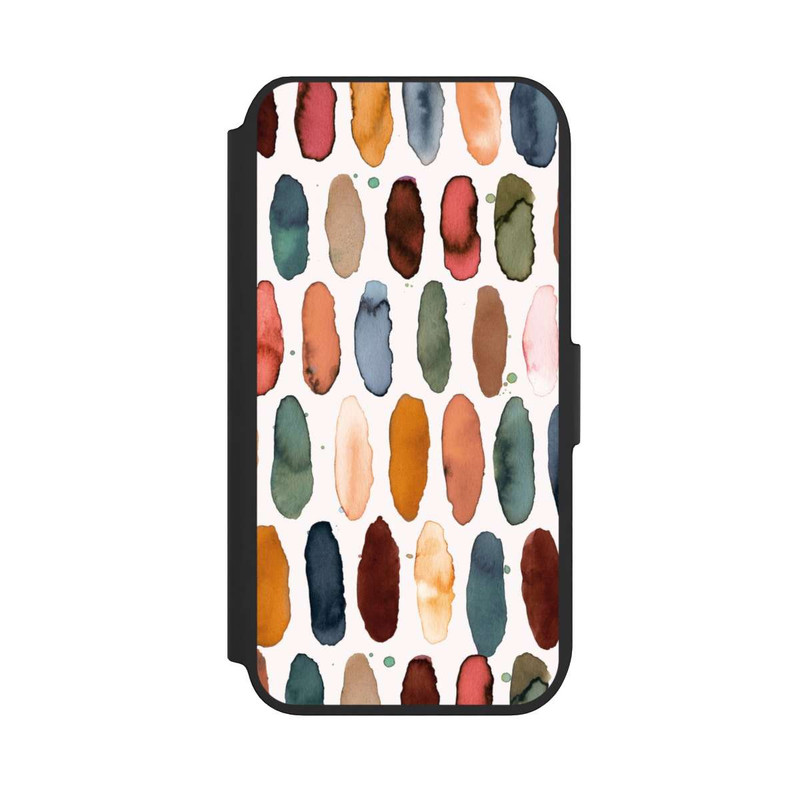 iPhone 7 NIVOflip Aquarellstriche aus mineralischem Terrakotta