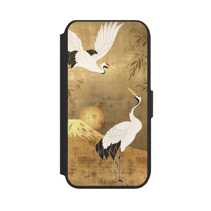 iPhone 7 NIVOflip Kraniche Gold Japan 1