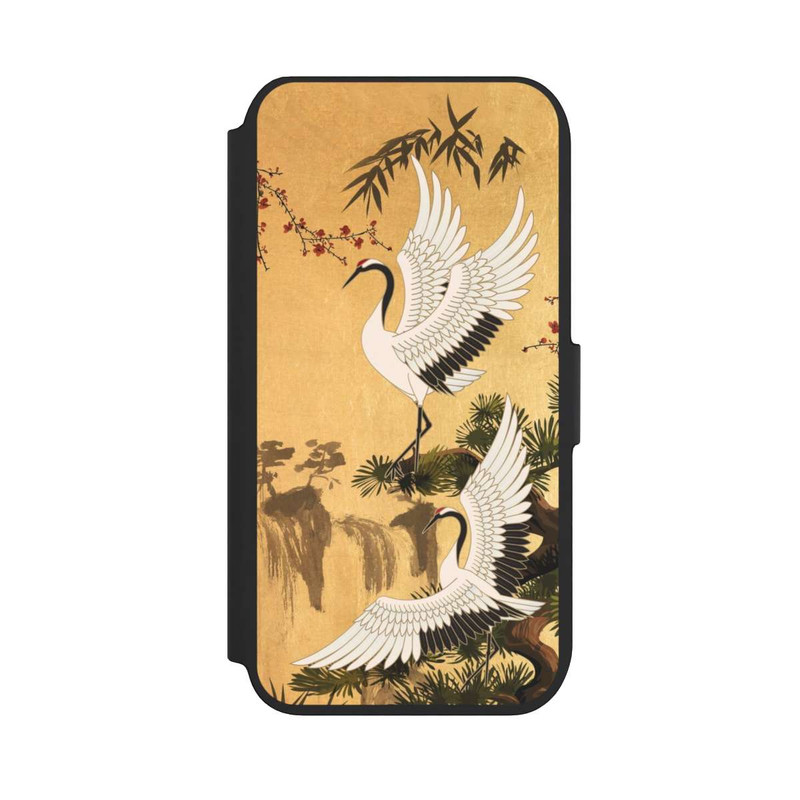 iPhone 7 NIVOflip Kraniche Gold Japan 2