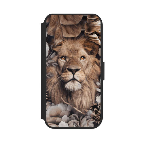 Apple iPhone 7 NIVOflip Löwe Blumenrahmen Beige