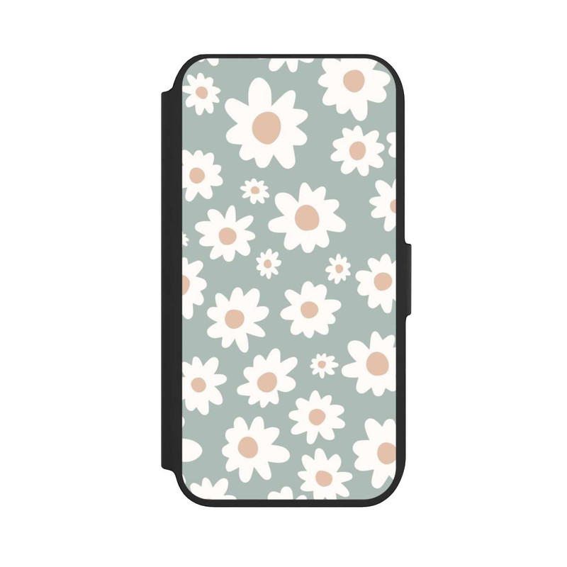 iPhone 7 NIVOflip Gänseblümchen Muster grün