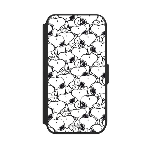 Apple iPhone 7 NIVOflip Snoopy Muster Schwarz und Weiß