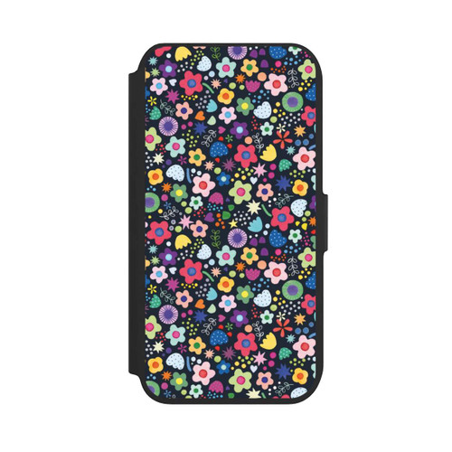 Apple iPhone 7 NIVOflip Psychedelic Flowers Multi Black