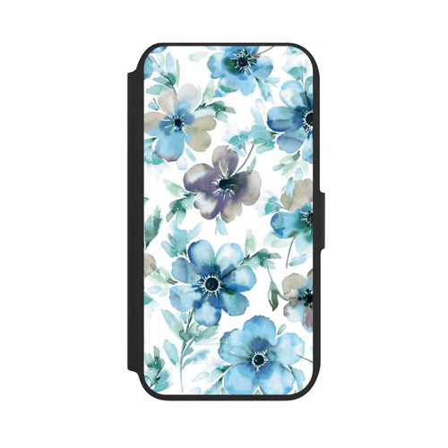 Apple iPhone 7 NIVOflip Blaues Blumenmuster Trendy