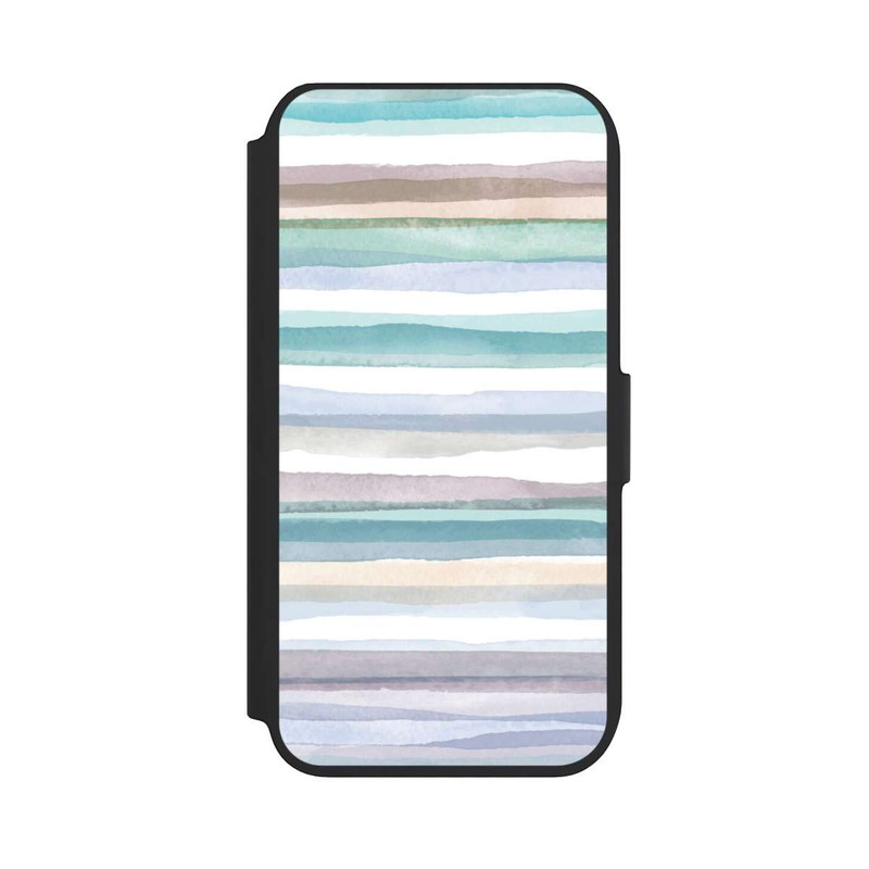 iPhone 7 NIVOflip Pastellfarbene Streifen Blau
