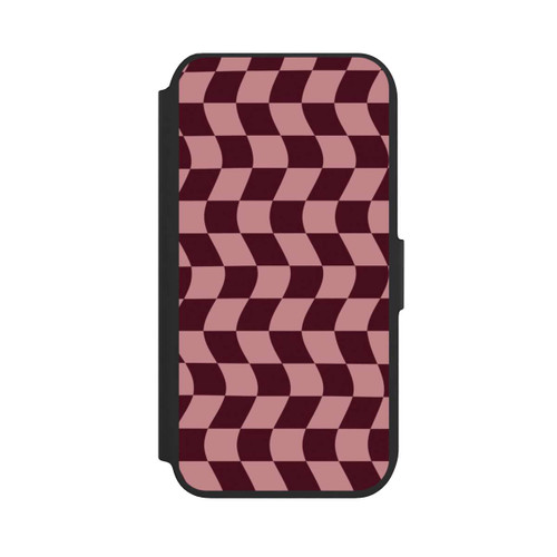 Apple iPhone 7 NIVOflip Schachbrett Rot-Rosa