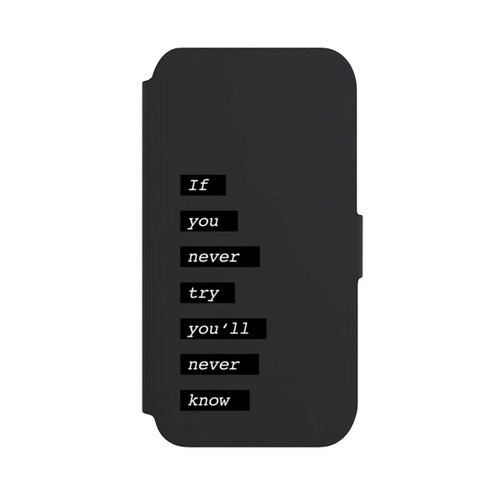 Apple iPhone 7 NIVOflip If You Try Black Transparent
