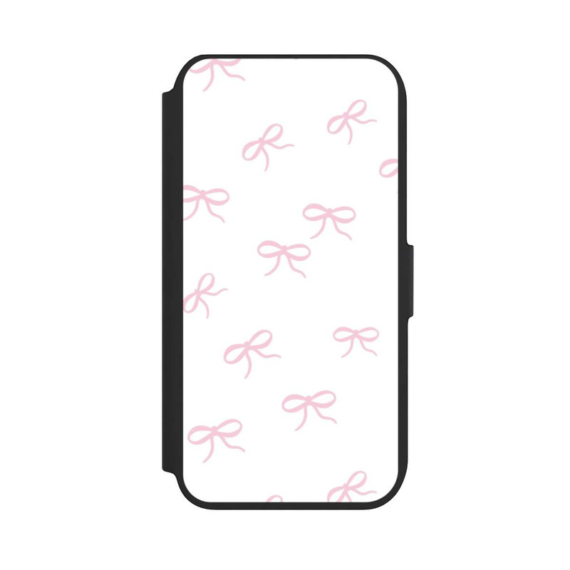 iPhone 7 NIVOflip Schleifen Muster Rosa Weiß