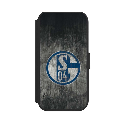 Apple iPhone 7 NIVOflip Schalke 04 Holz Look