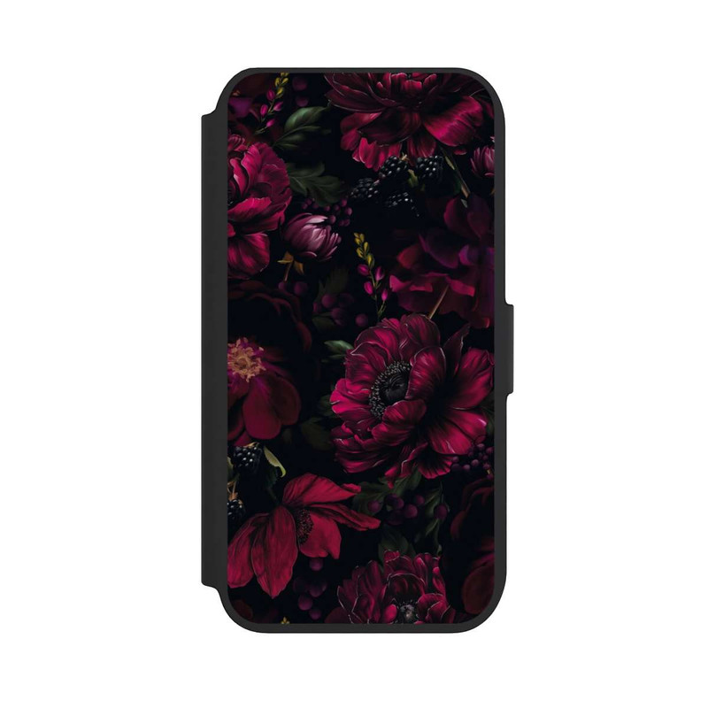 iPhone 7 NIVOflip Dunkle Rote Blumen Liebe