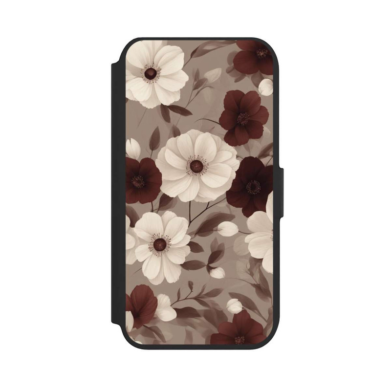 iPhone 7 NIVOflip Negative Flower Bordeaux White with AI