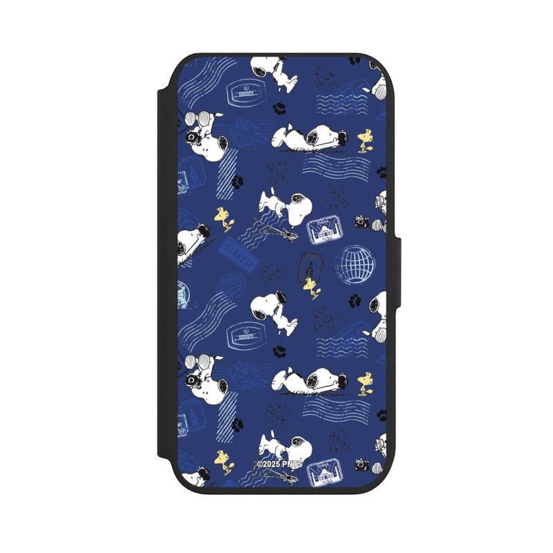 iPhone 7 NIVOflip Peanuts Travel Stamps Pattern Blue