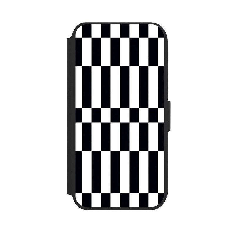 iPhone 7 NIVOflip Checked Abstract Bold Black and White Color Block