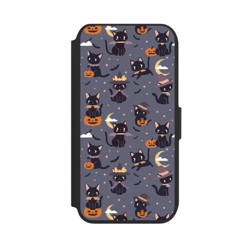 Apple iPhone 7 NIVOflip Cute Halloween Witch Cats and Pumpkins