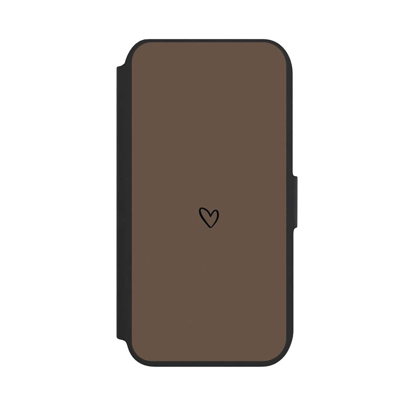 iPhone 7 NIVOflip Herz Minimalistisch Braun