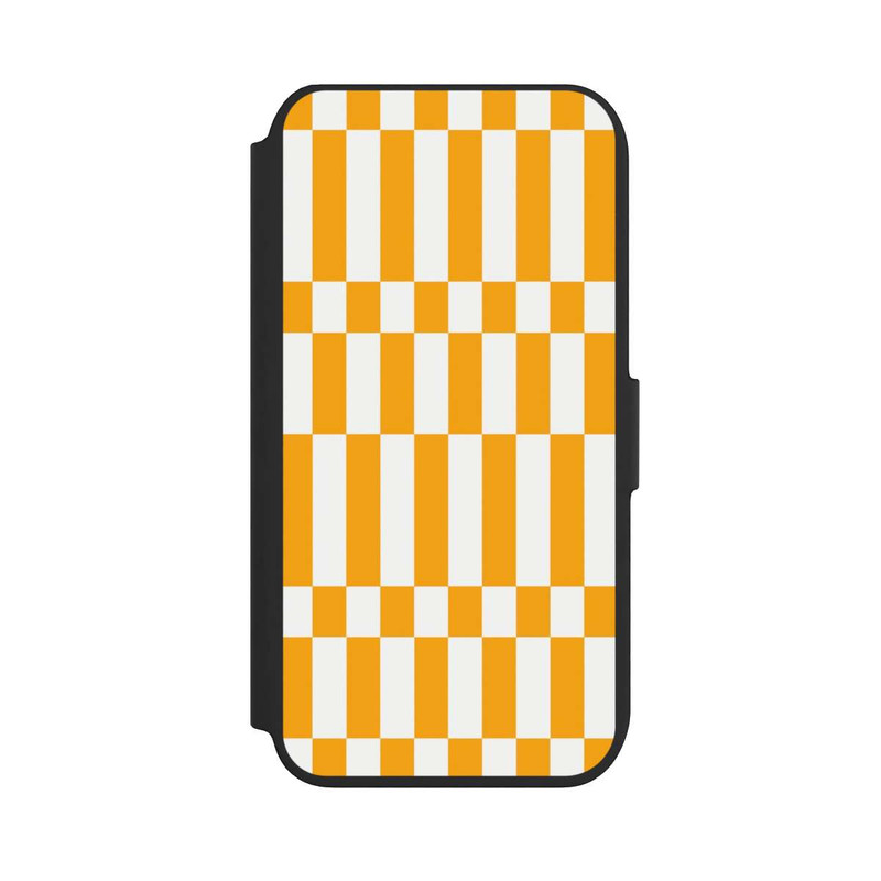 iPhone 7 NIVOflip Motif à Carreaux d'Été Jaune Vif