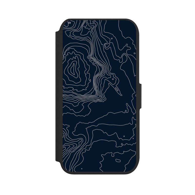iPhone 7 NIVOflip Lignes de Contour de Montagne Sombres