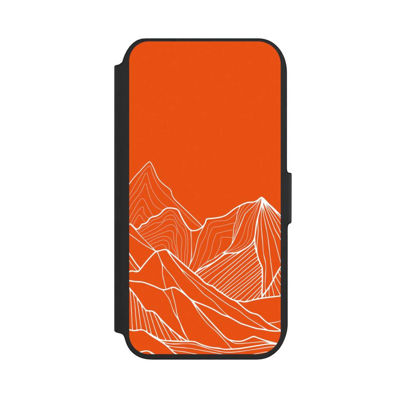 iPhone 7 NIVOflip Dessin de contour de montagne orange