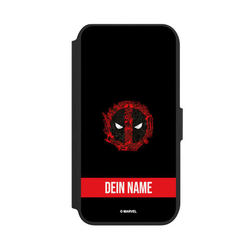 Apple iPhone 7 NIVOflip Deadpool Logo Personalisierbar