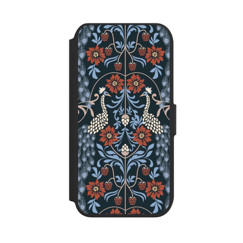 Apple iPhone 7 NIVOflip Vintage Peacock Garden Arts and Crafts Floral Dark