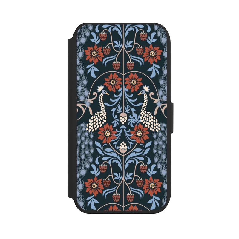 iPhone 7 NIVOflip Vintage Peacock Garden Arts and Crafts Floral Dark