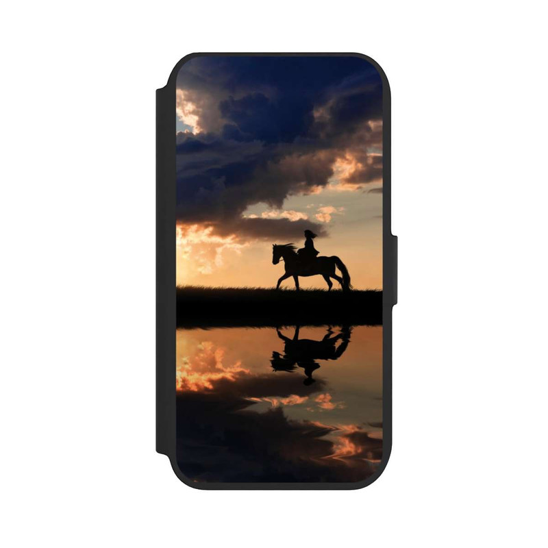 iPhone 8 NIVOflip Randonnée à Cheval au Crépuscule