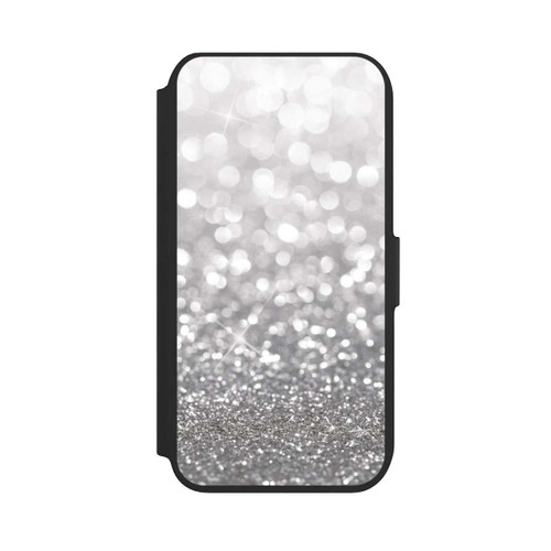 Apple iPhone 8 NIVOflip Pluie de Paillettes Argentées Look