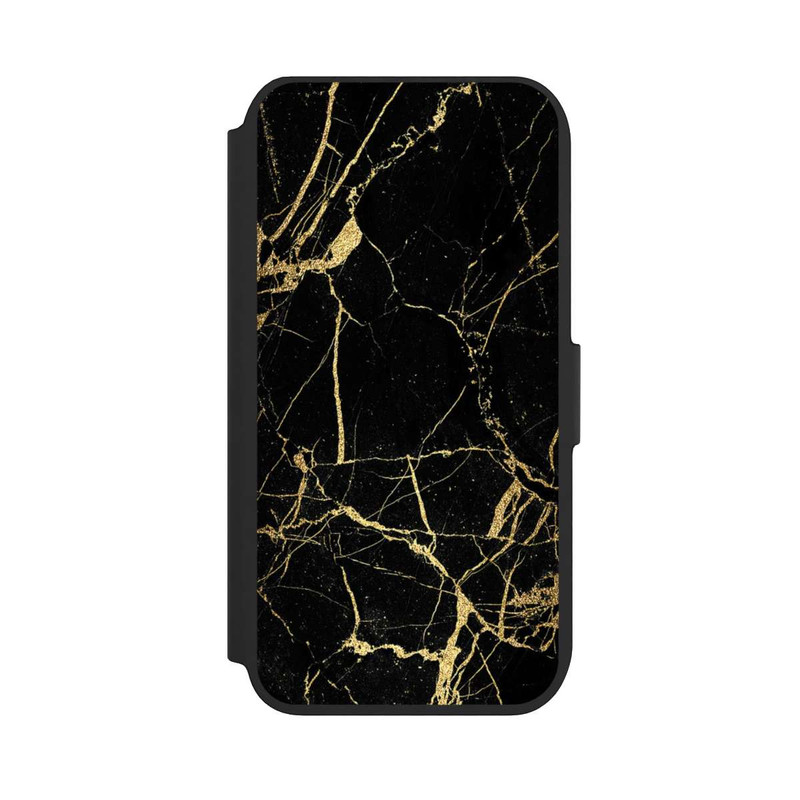 iPhone 8 NIVOflip Schwarzgoldener Marmor-Look