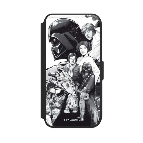 Apple iPhone 8 NIVOflip StarWars Charaktere - Schwarz-Weiß