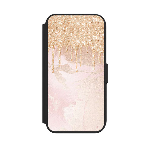 Apple iPhone 8 NIVOflip  Roségoldener Glitzer Tropfen Look