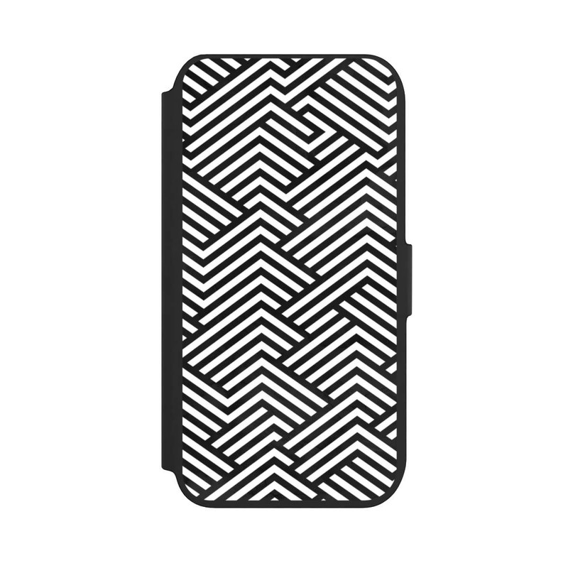 iPhone 8 NIVOflip Schwarz und Weiß ZigZag
