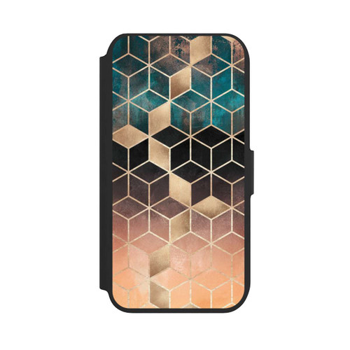 Apple iPhone 8 NIVOflip Ombre Traum Würfel Gold Druck