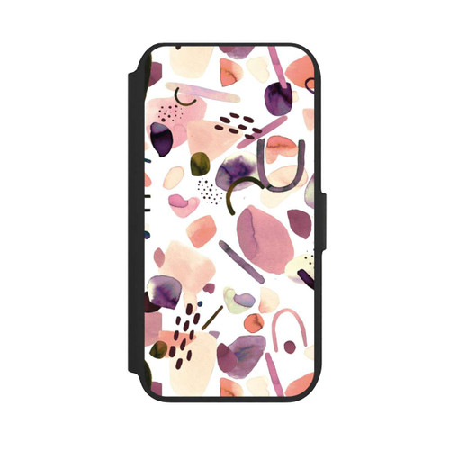 Apple iPhone 8 NIVOflip Abstrakte Formen aquarell lila
