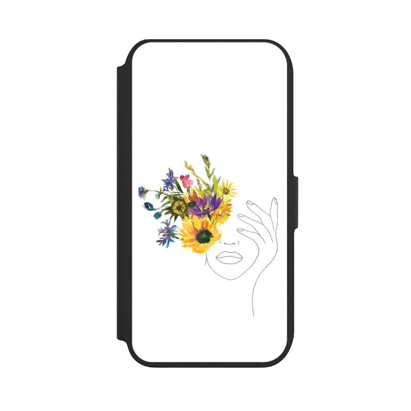 iPhone 8 NIVOflip Line Art Tournesols femme