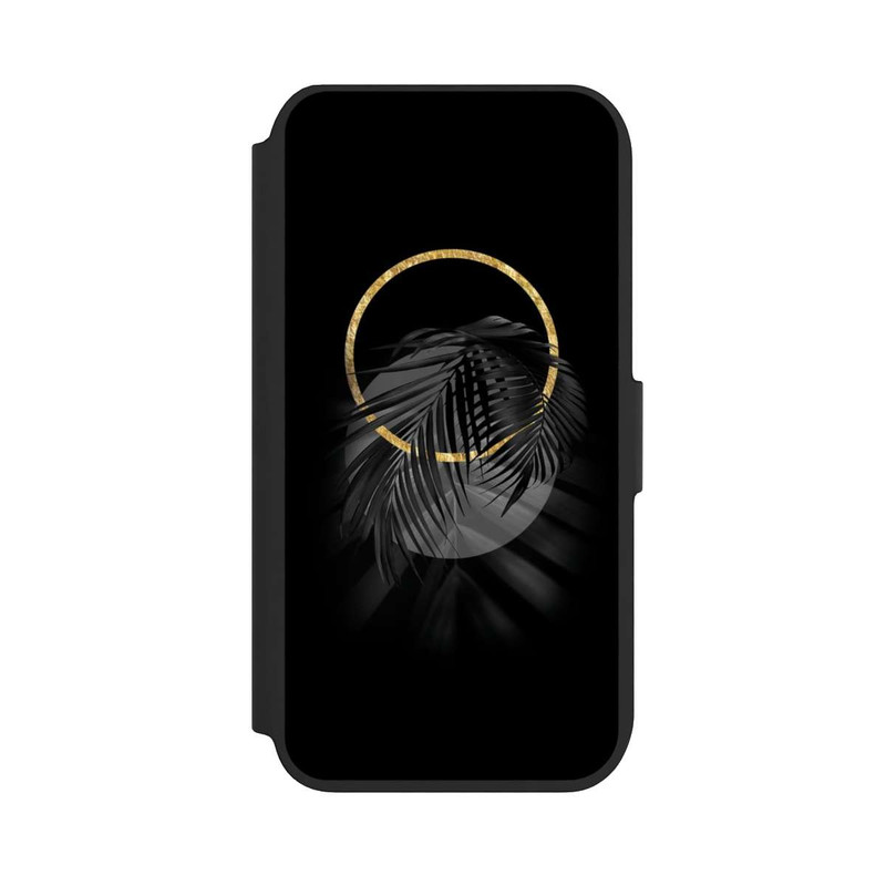 iPhone 8 NIVOflip tropische Blätter schwarz