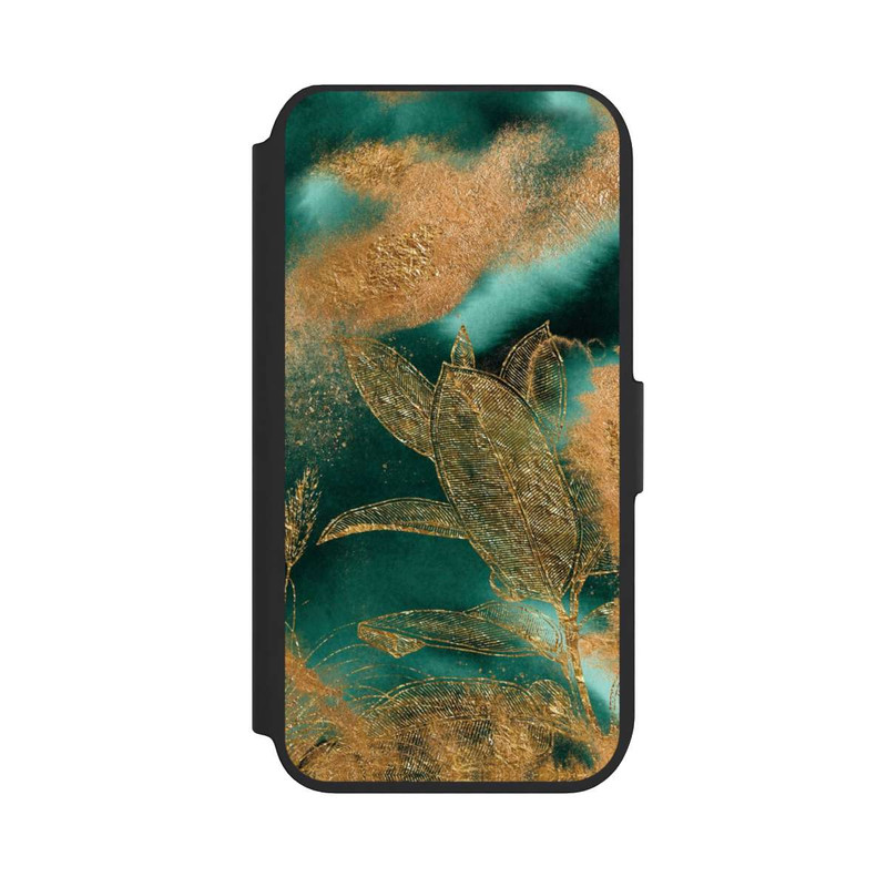 iPhone 8 NIVOflip Gold und Grün Natur