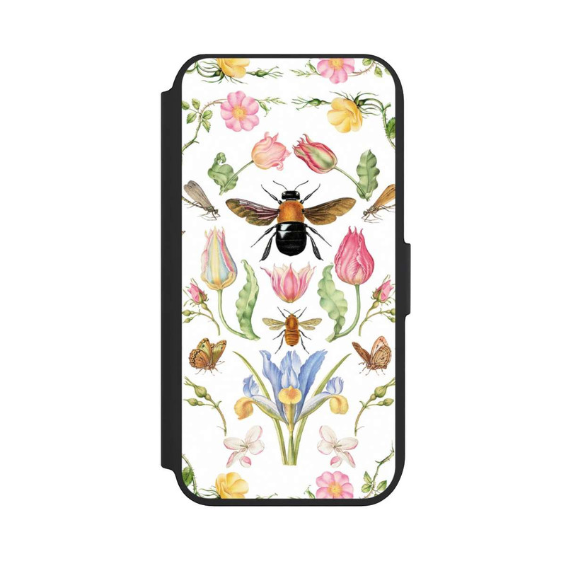 iPhone 8 NIVOflip Wildblumen mit Biene weiß