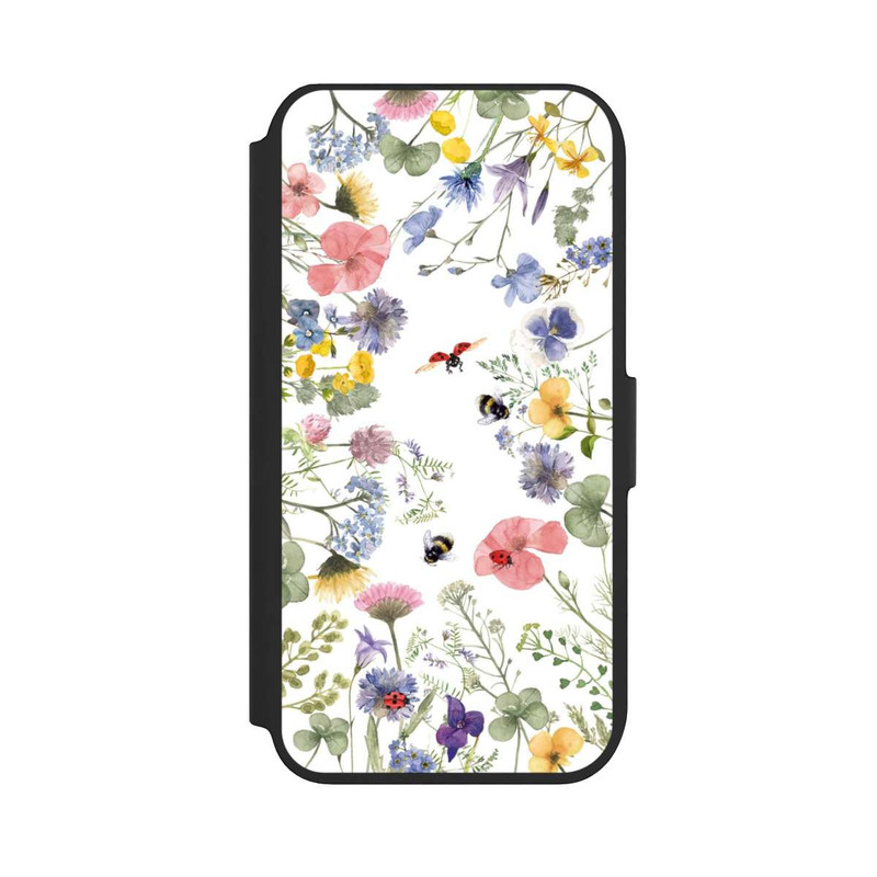 iPhone 8 NIVOflip Bunte Frühlingsblumen und Bienen
