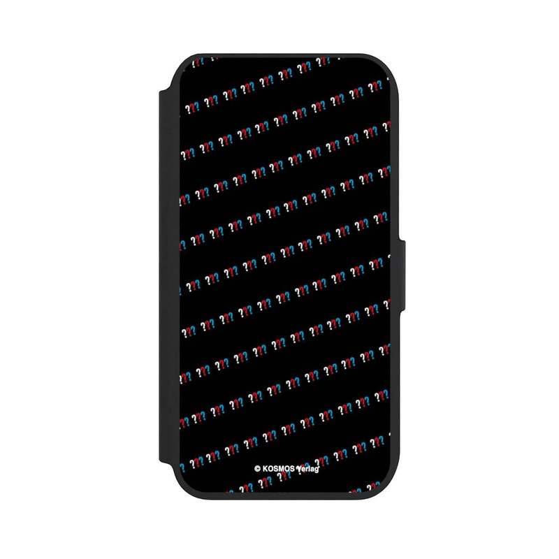 iPhone 8 NIVOflip Drei Fragezeichen Muster Schräg