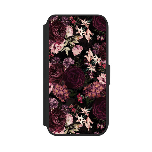 Apple iPhone 8 NIVOflip Blumentapete dunkelviolett