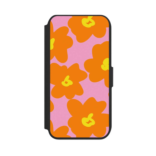 Apple iPhone 8 NIVOflip Retro floral pattern pink and orange