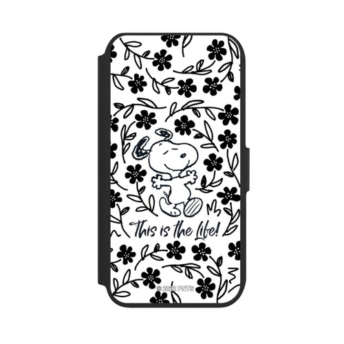 Apple iPhone 8 NIVOflip Snoopy schwarz und weiß This Is The Life