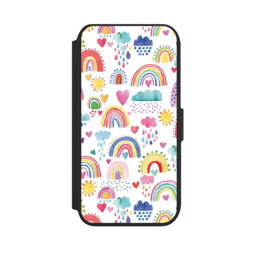 Apple iPhone 8 NIVOflip Lovely Rainbows Multi Red