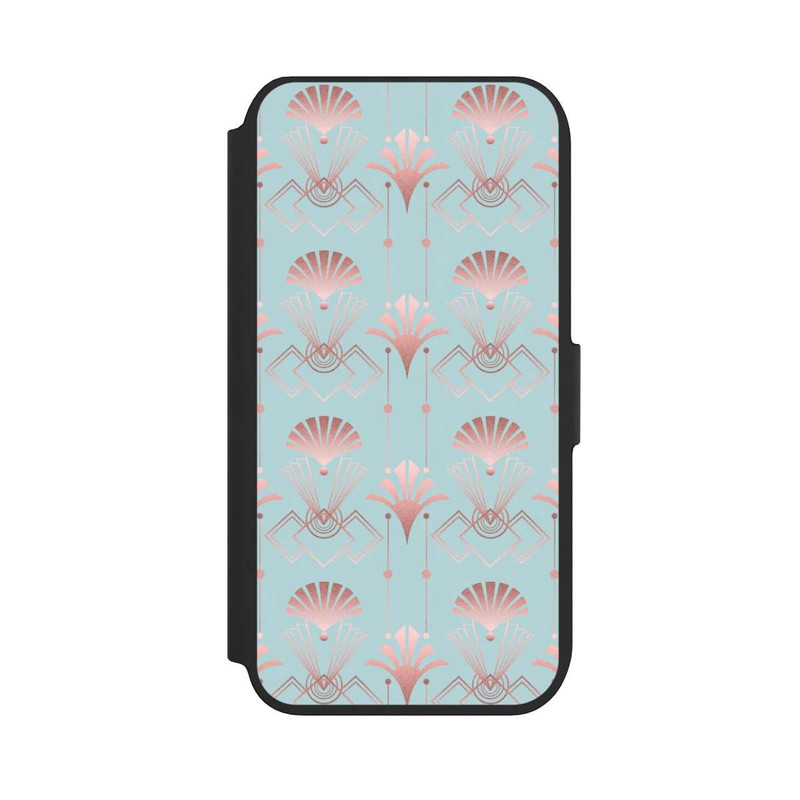 iPhone 8 NIVOflip Art Deco Rose Gold Elegance Blue
