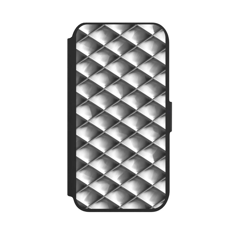 iPhone 8 NIVOflip Glamour Silver Squares
