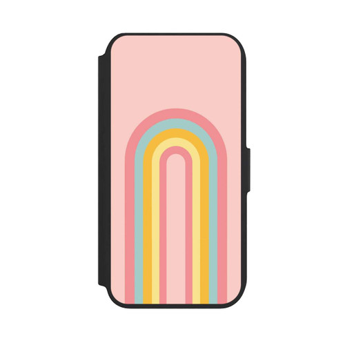 Apple iPhone 8 NIVOflip Rosa Pastell Regenbogen lang